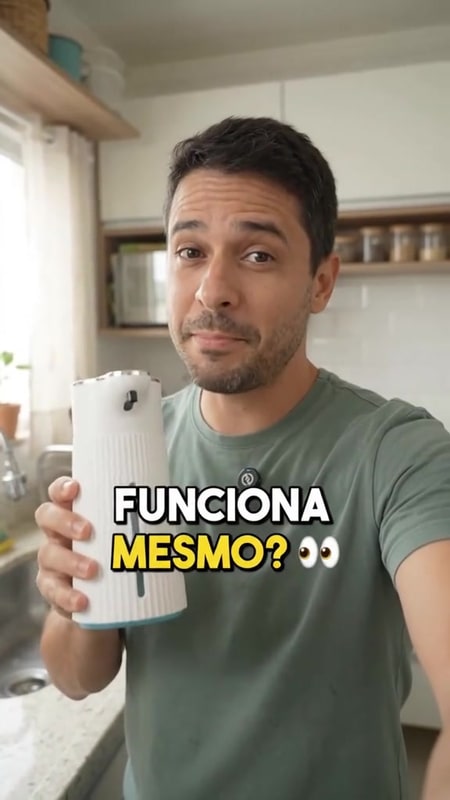 Dispensador Automático de Sabonete com Sensor Infravermelho