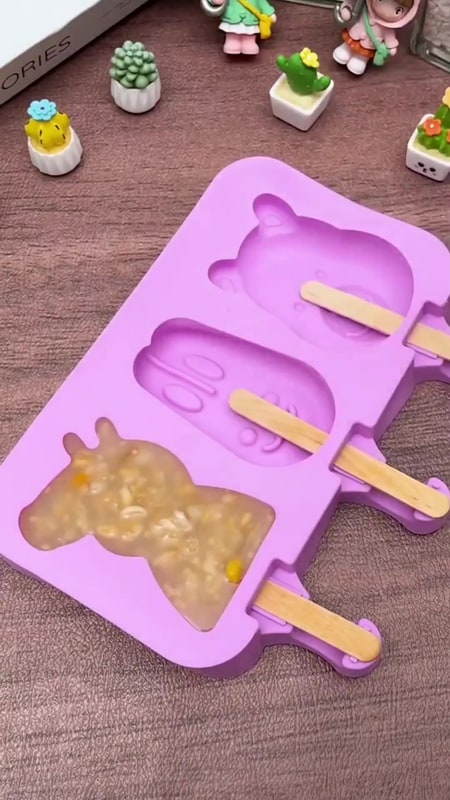 Molde de Para Picolé Frutas Forma Vara Tradicional Em Silicone.