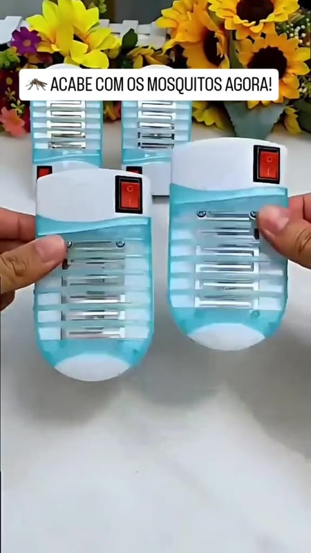 Repelente Eletrônico Luminária Mata Mosquito Tomada UV LED