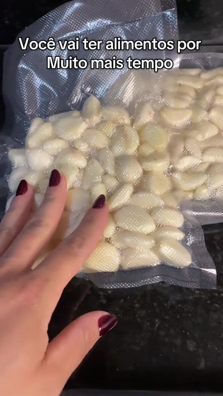 Seladora de Embalagens Portátil a Vácuo para Alimentos