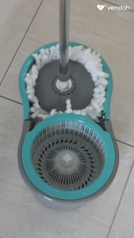 Mop Giratório Limpeza Fácil com Balde Centrífuga