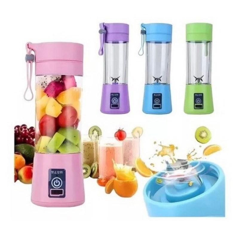 Mini Liquidificador Portátil 6 Lâminas Recarregável USB